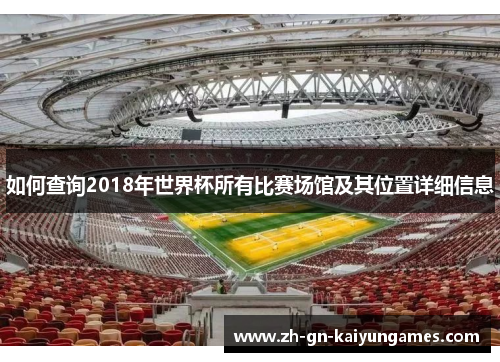 如何查询2018年世界杯所有比赛场馆及其位置详细信息
