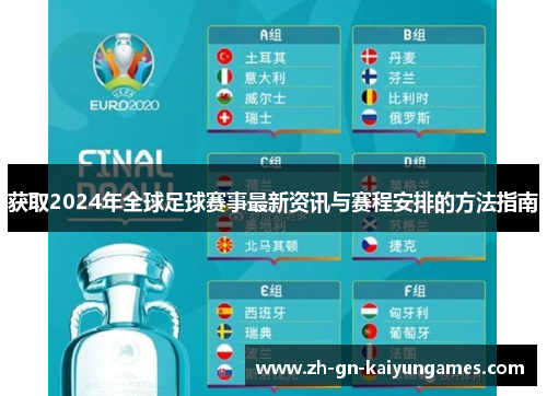 获取2024年全球足球赛事最新资讯与赛程安排的方法指南